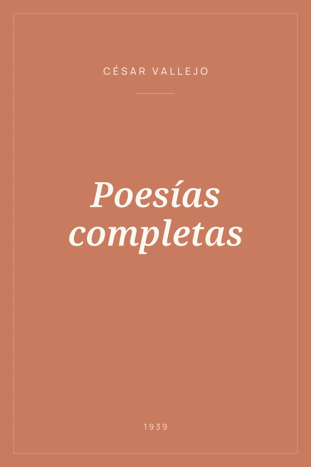 Portada de Poesías completas
