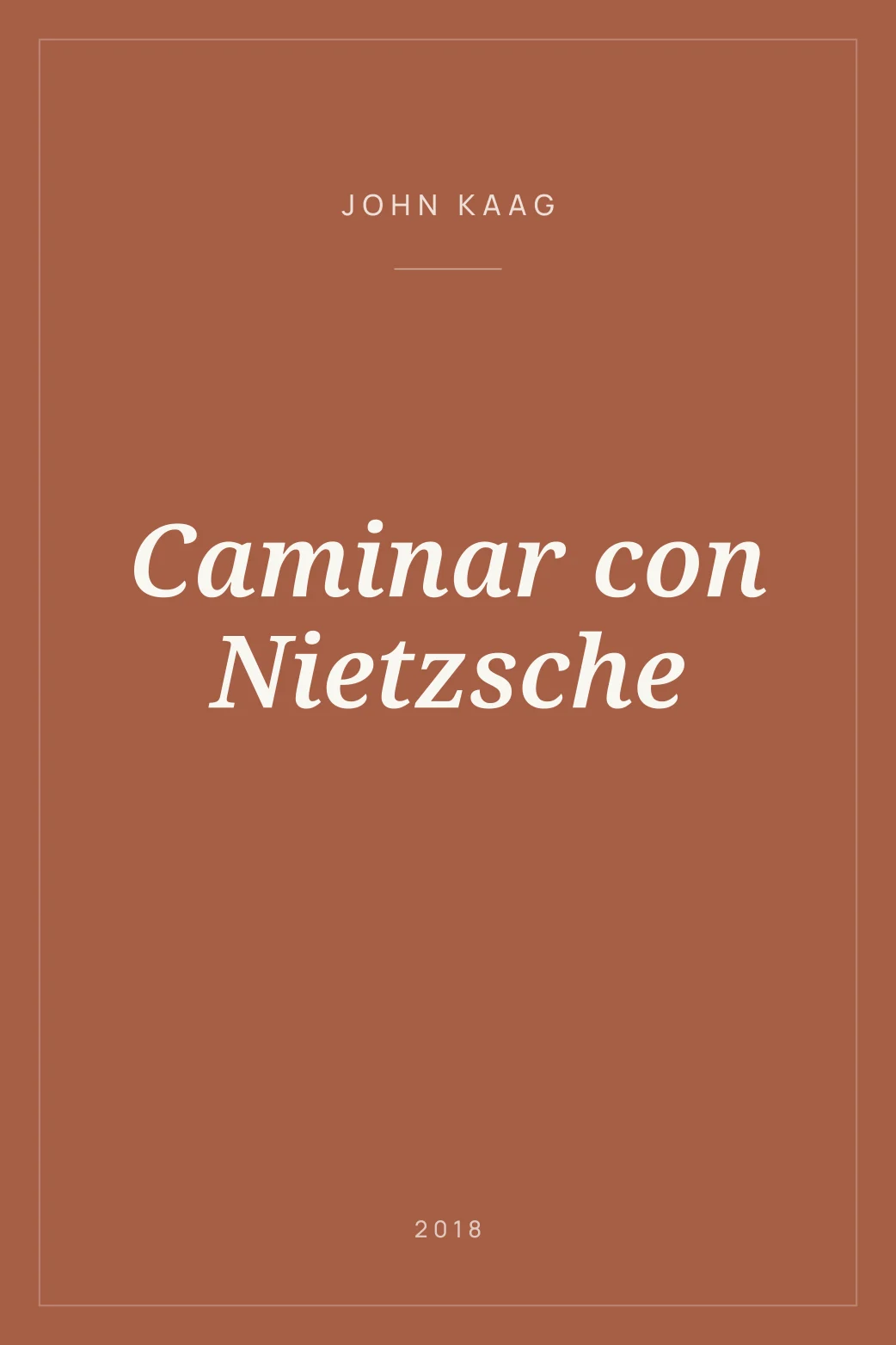 Portada de Caminar con Nietzsche