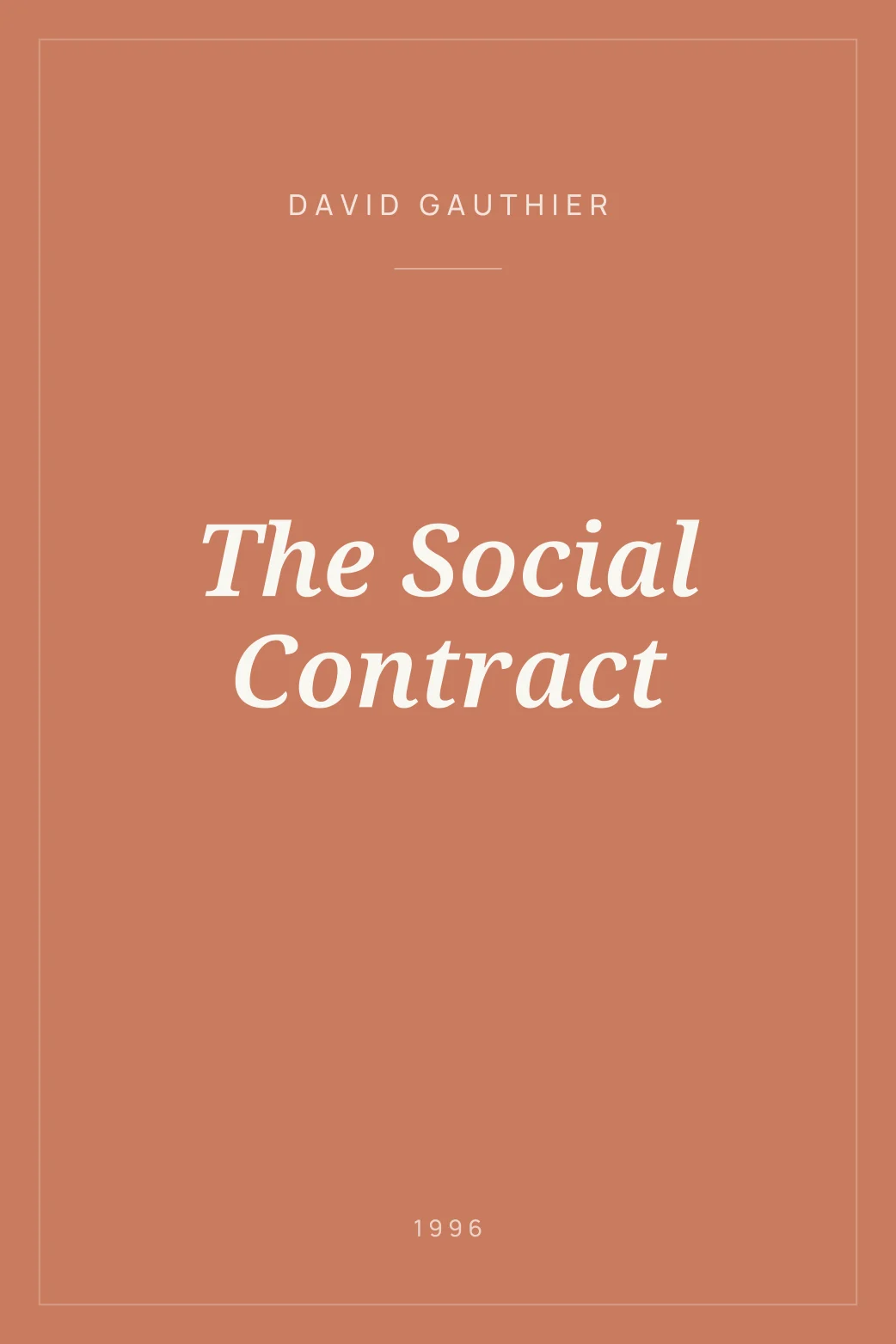 Portada de The Social Contract