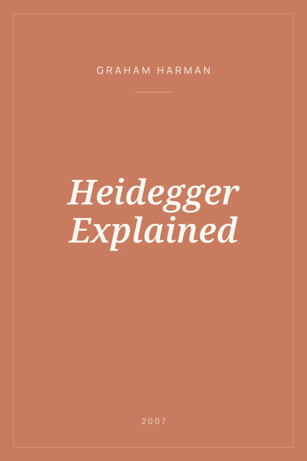Portada de Heidegger Explained