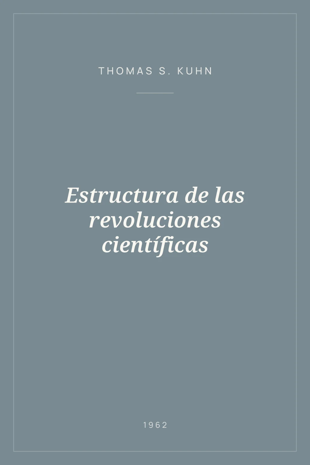 Portada de Estructura de las revoluciones científicas