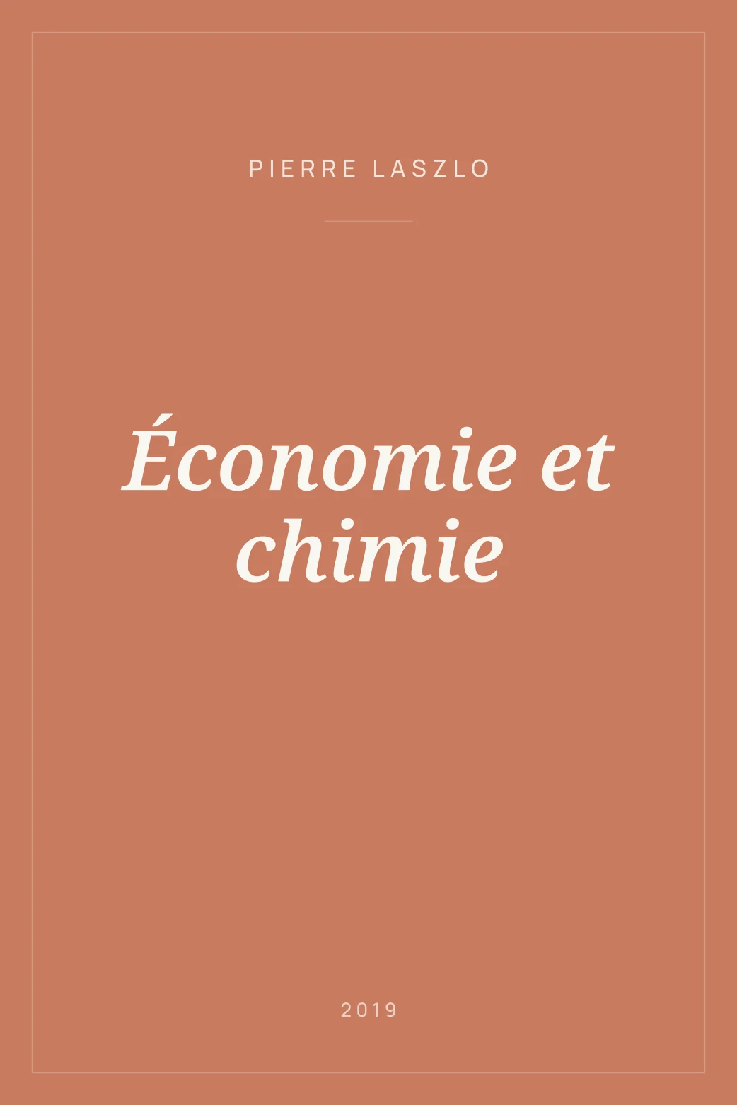 Portada de Économie et chimie