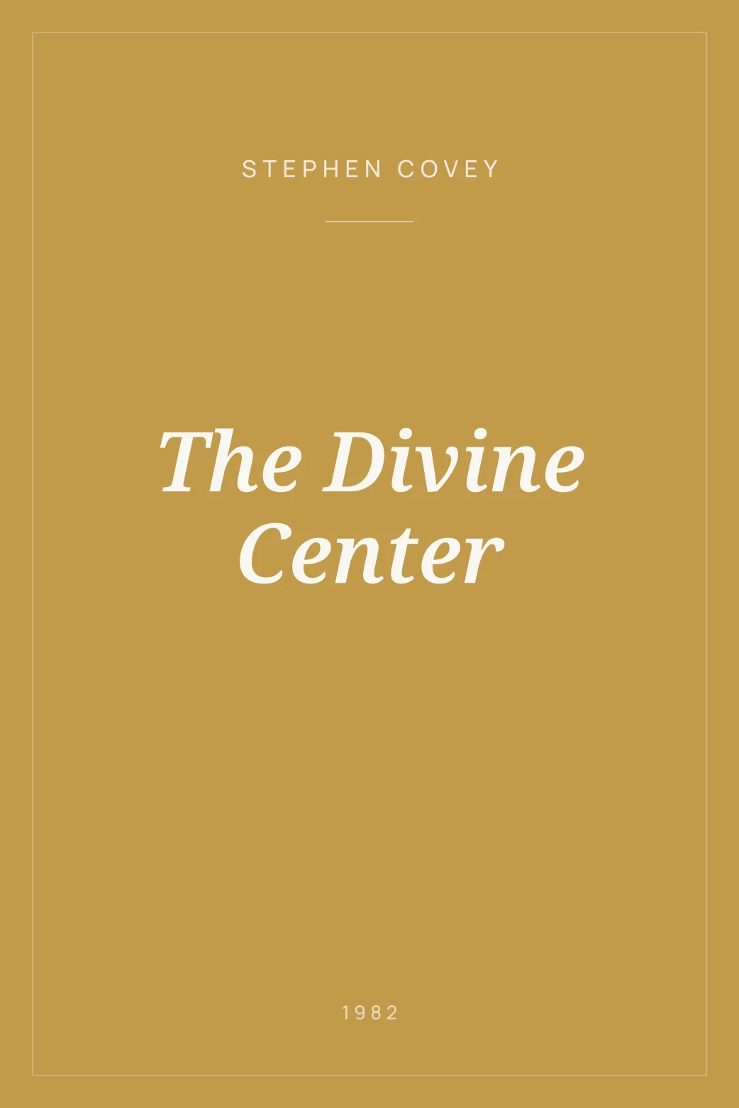 Portada de The Divine Center