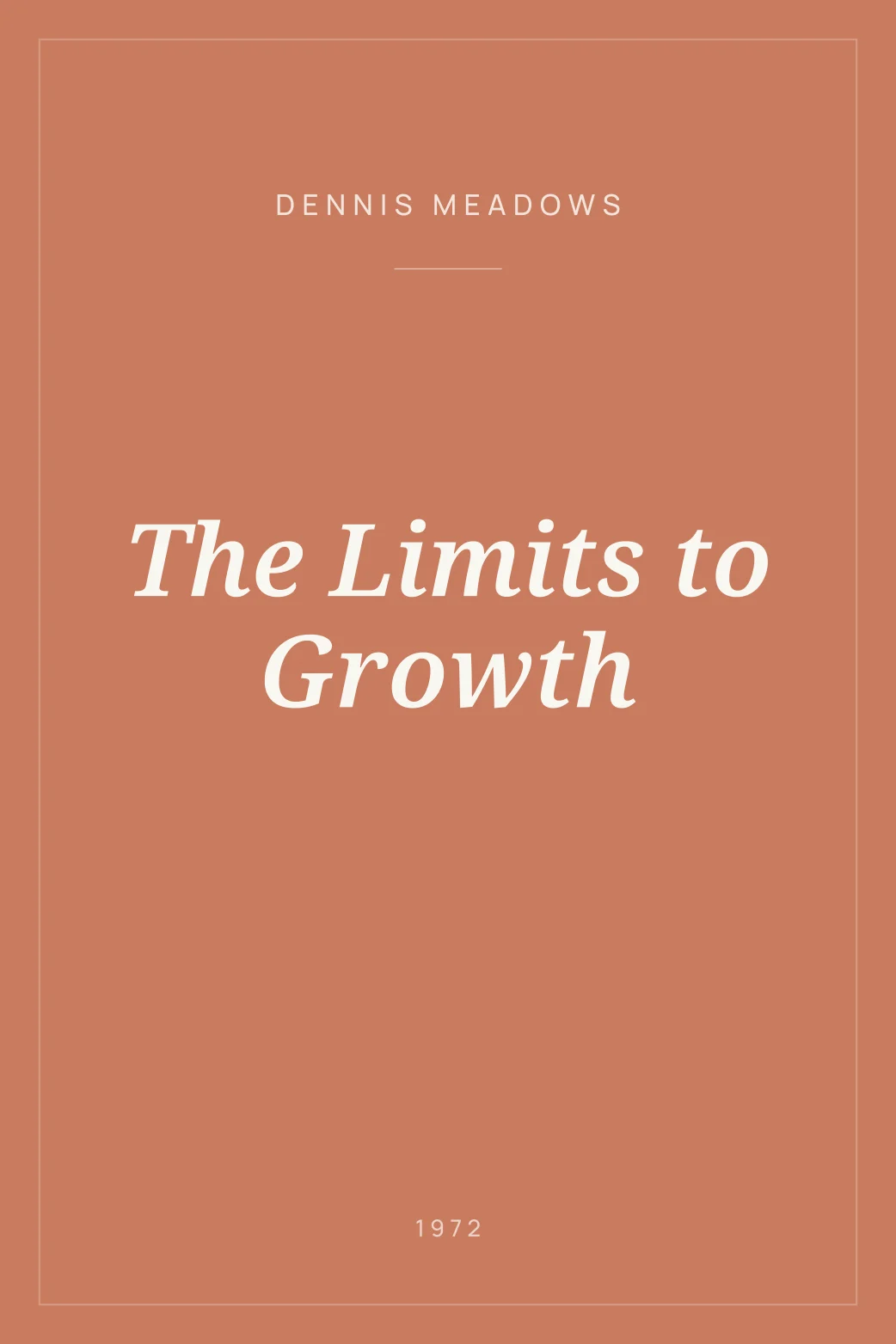 Portada de The Limits to Growth