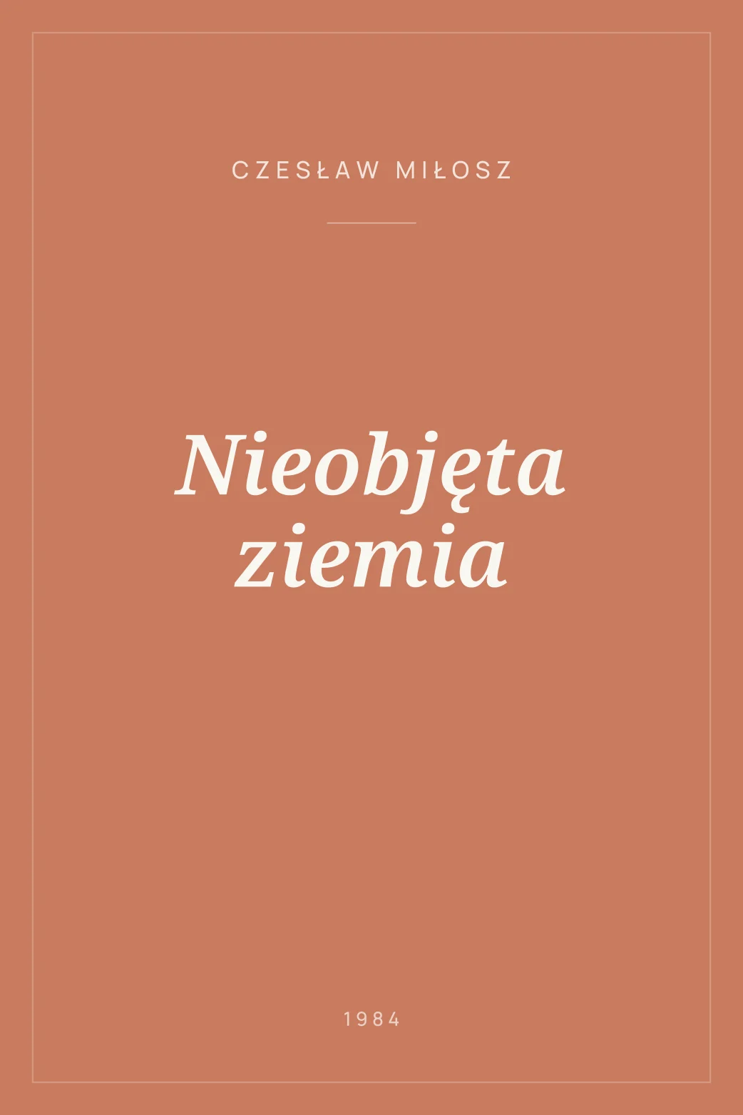 Portada de Nieobjęta ziemia
