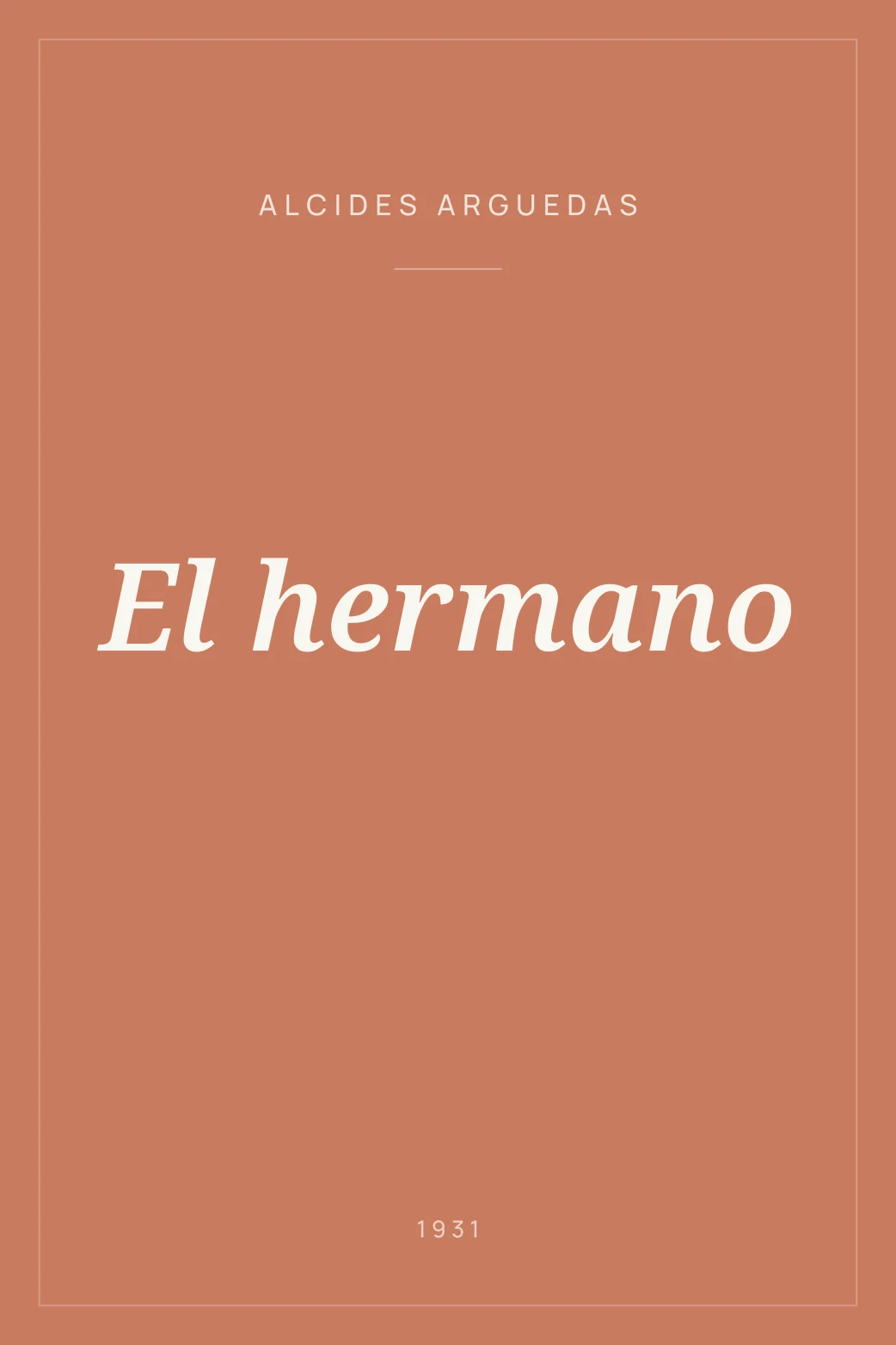 Portada de El hermano