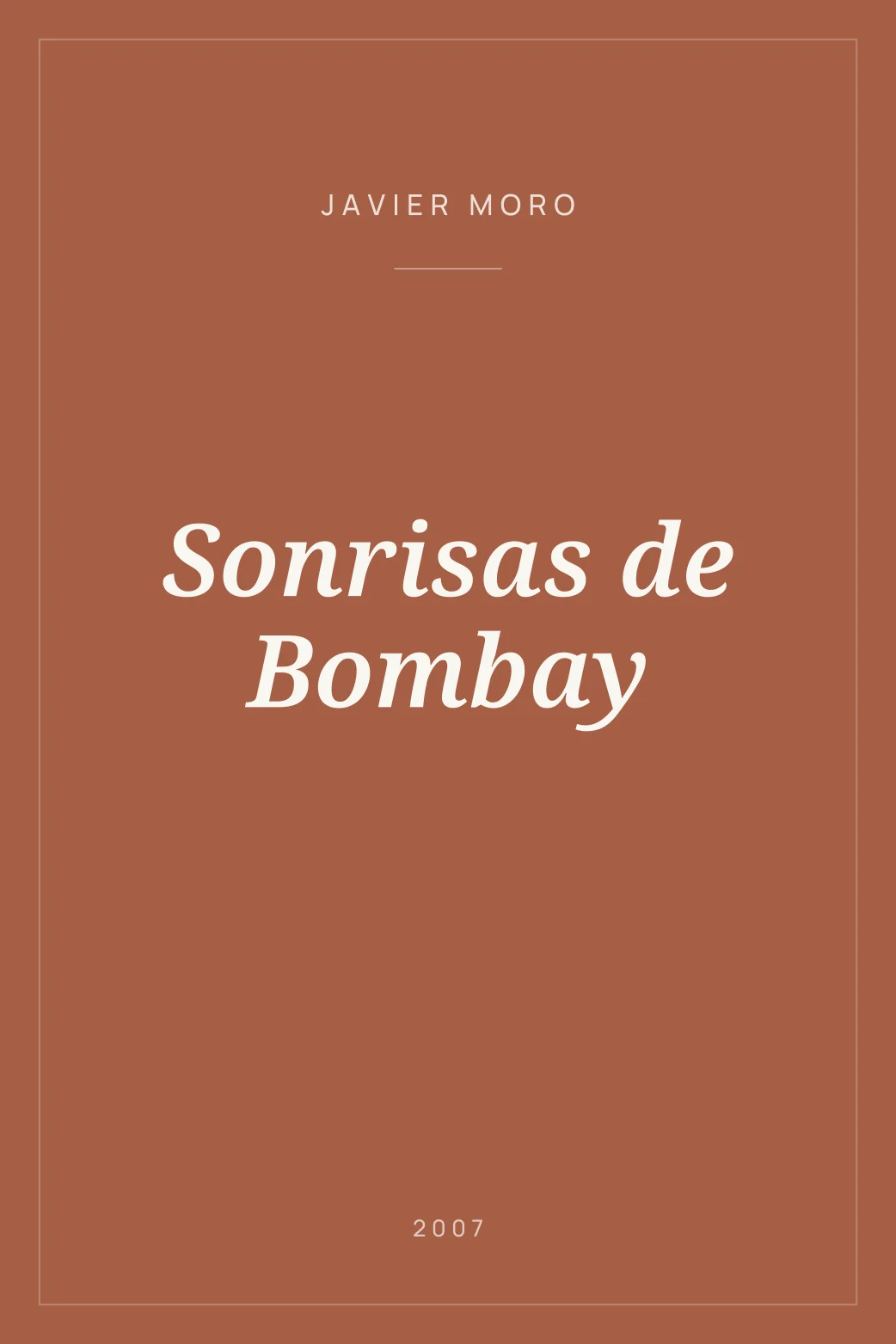 Portada de Sonrisas de Bombay
