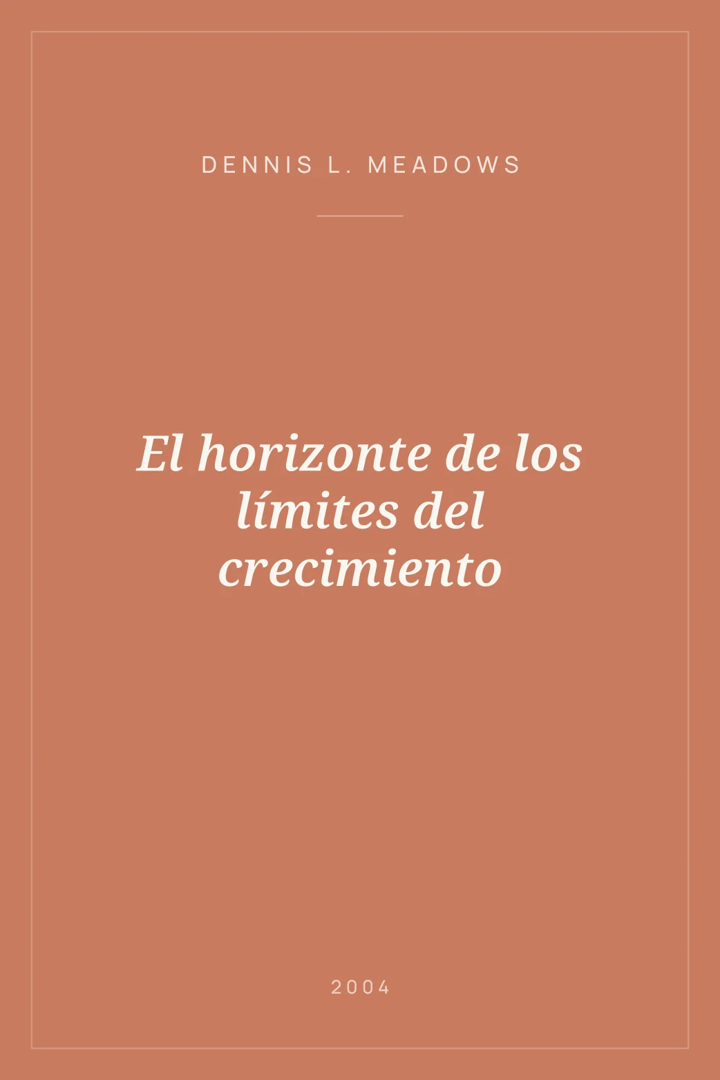Portada de El horizonte de los límites del crecimiento