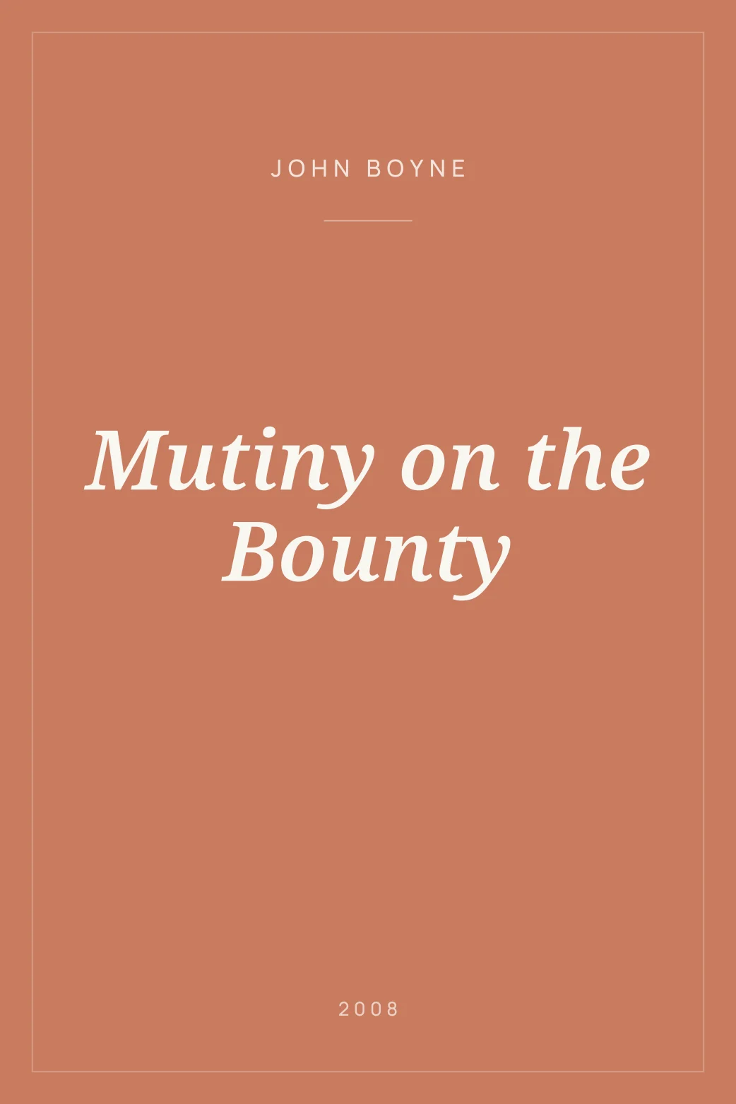 Portada de Mutiny on the Bounty