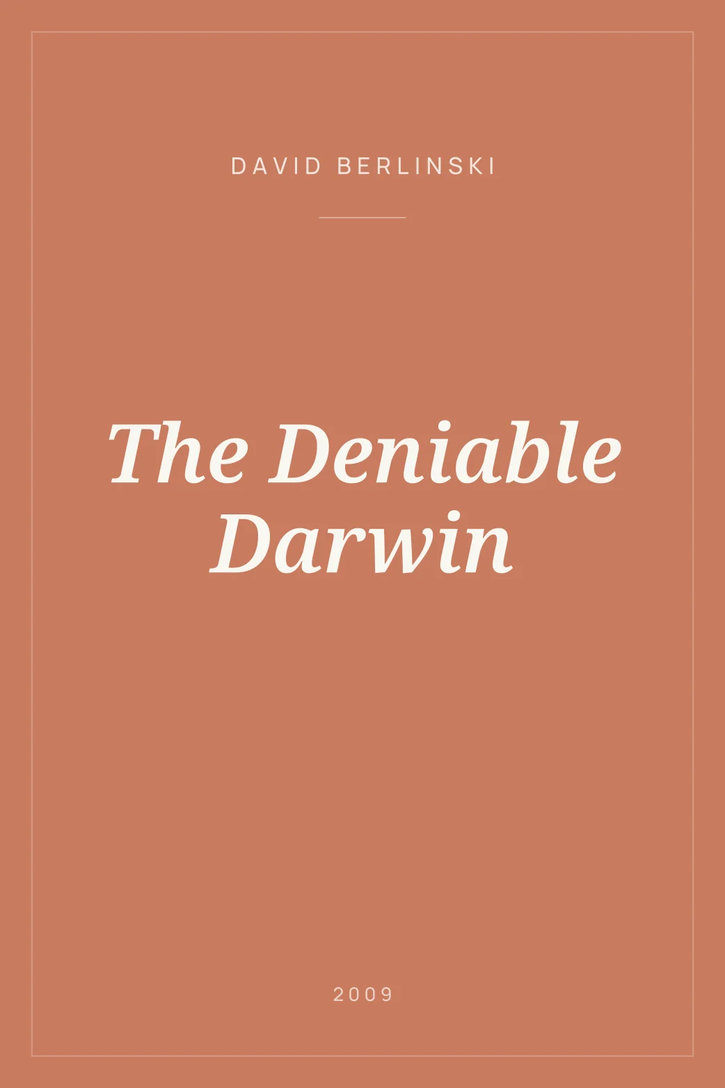 Portada de The Deniable Darwin