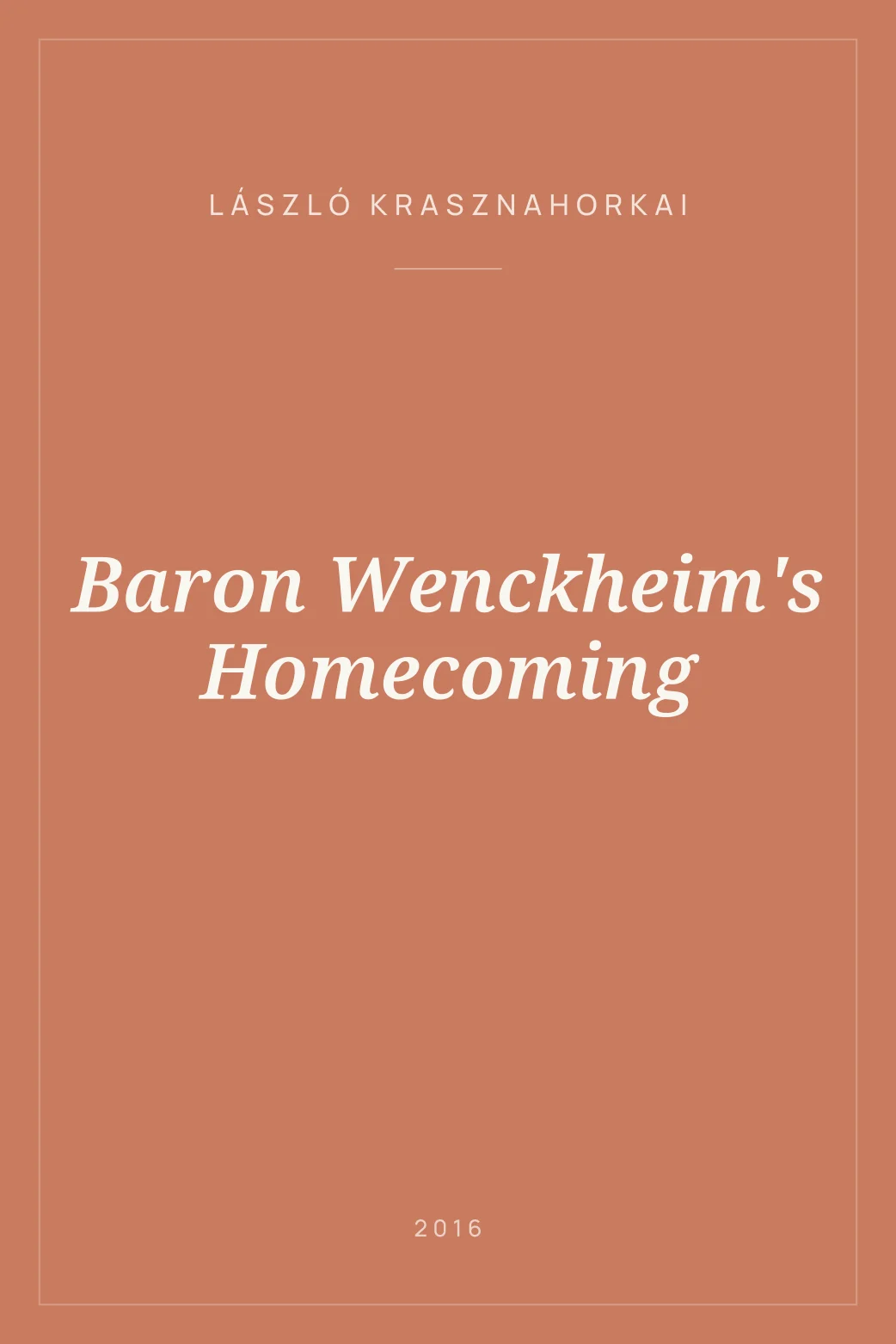 Portada de Baron Wenckheim's Homecoming