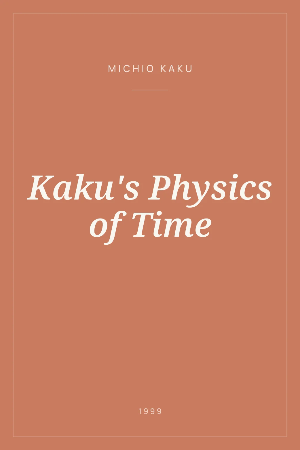 Portada de Kaku's Physics of Time
