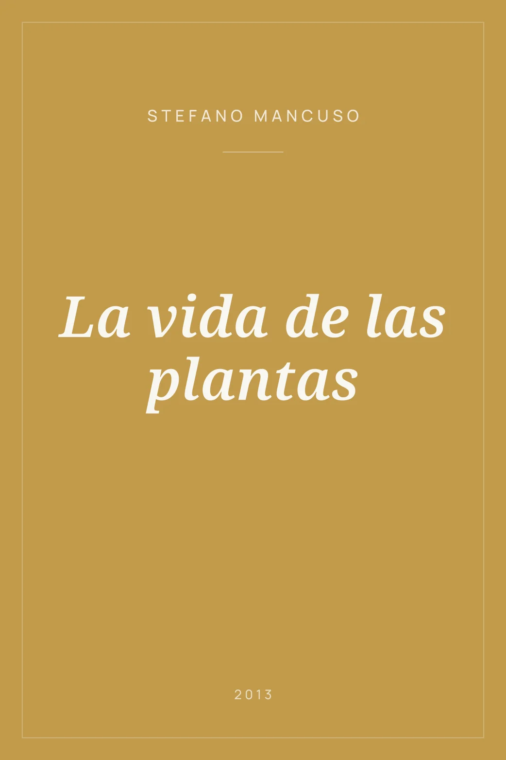Portada de La vida de las plantas