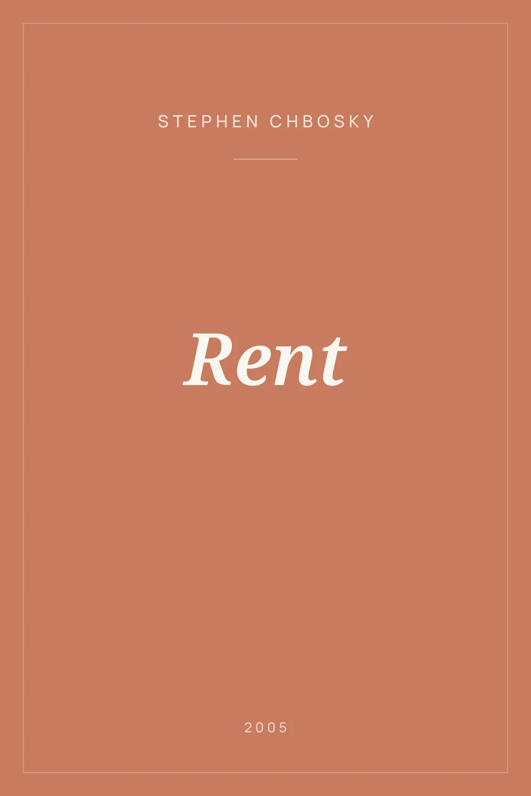 Portada de Rent