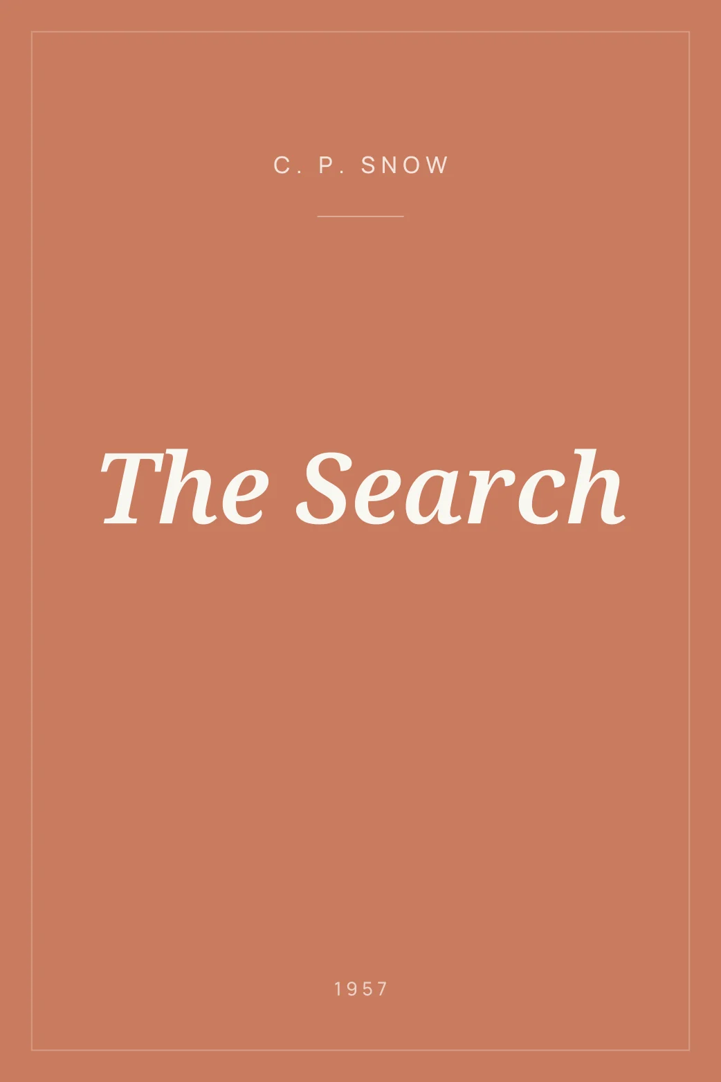 Portada de The Search