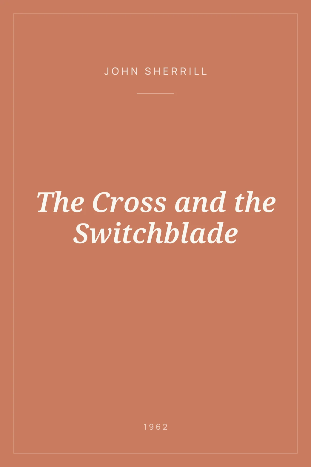 Portada de The Cross and the Switchblade
