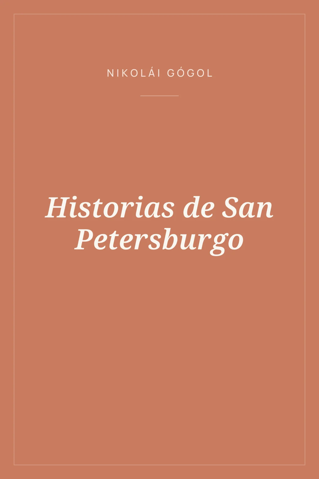 Portada de Historias de San Petersburgo