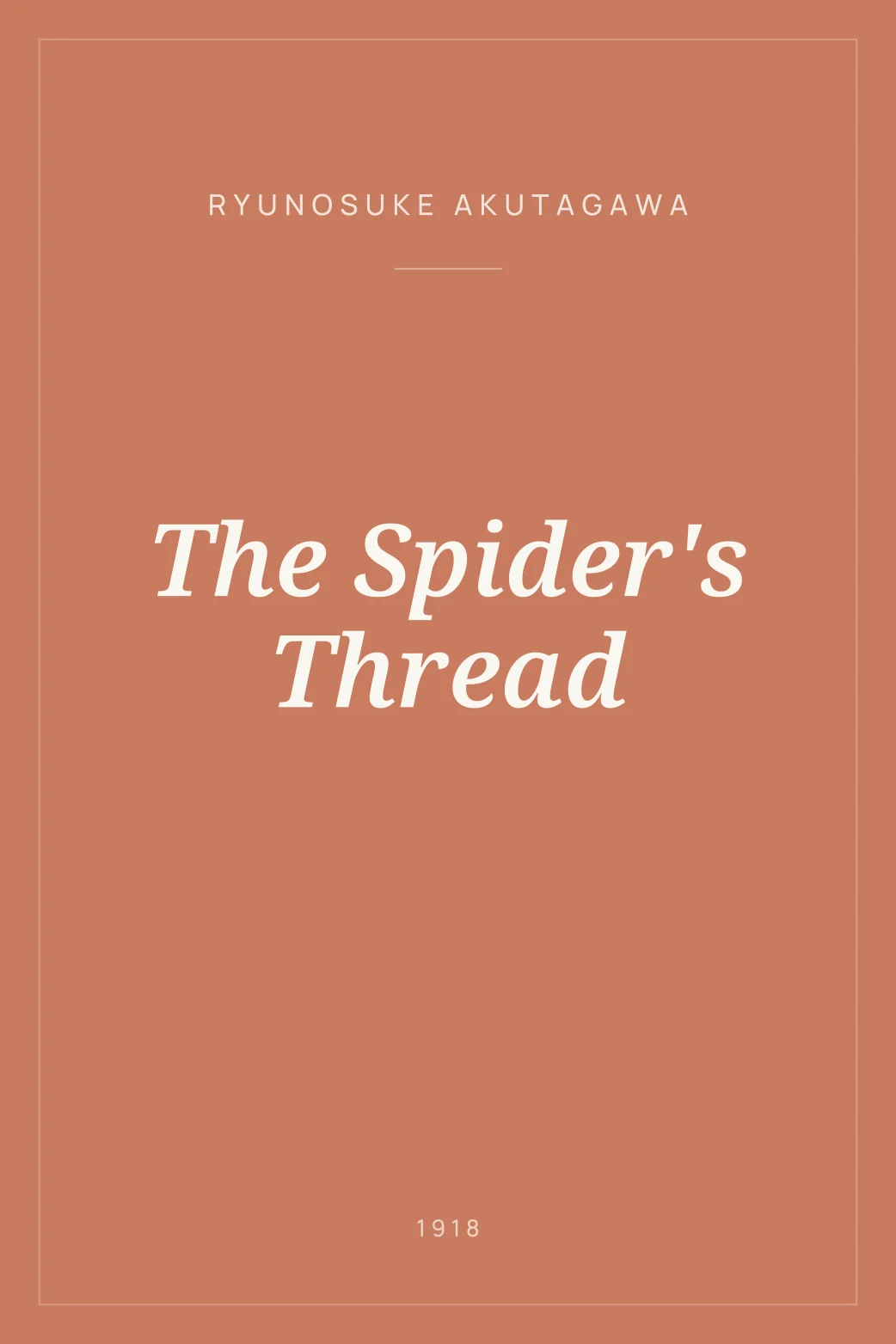 Portada de The Spider's Thread