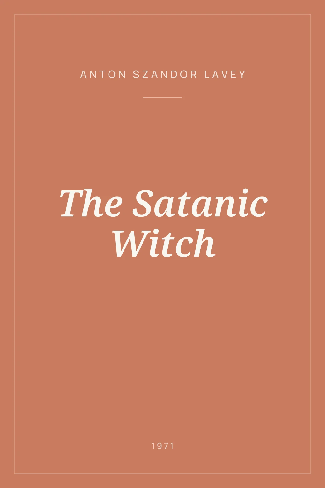 Portada de The Satanic Witch