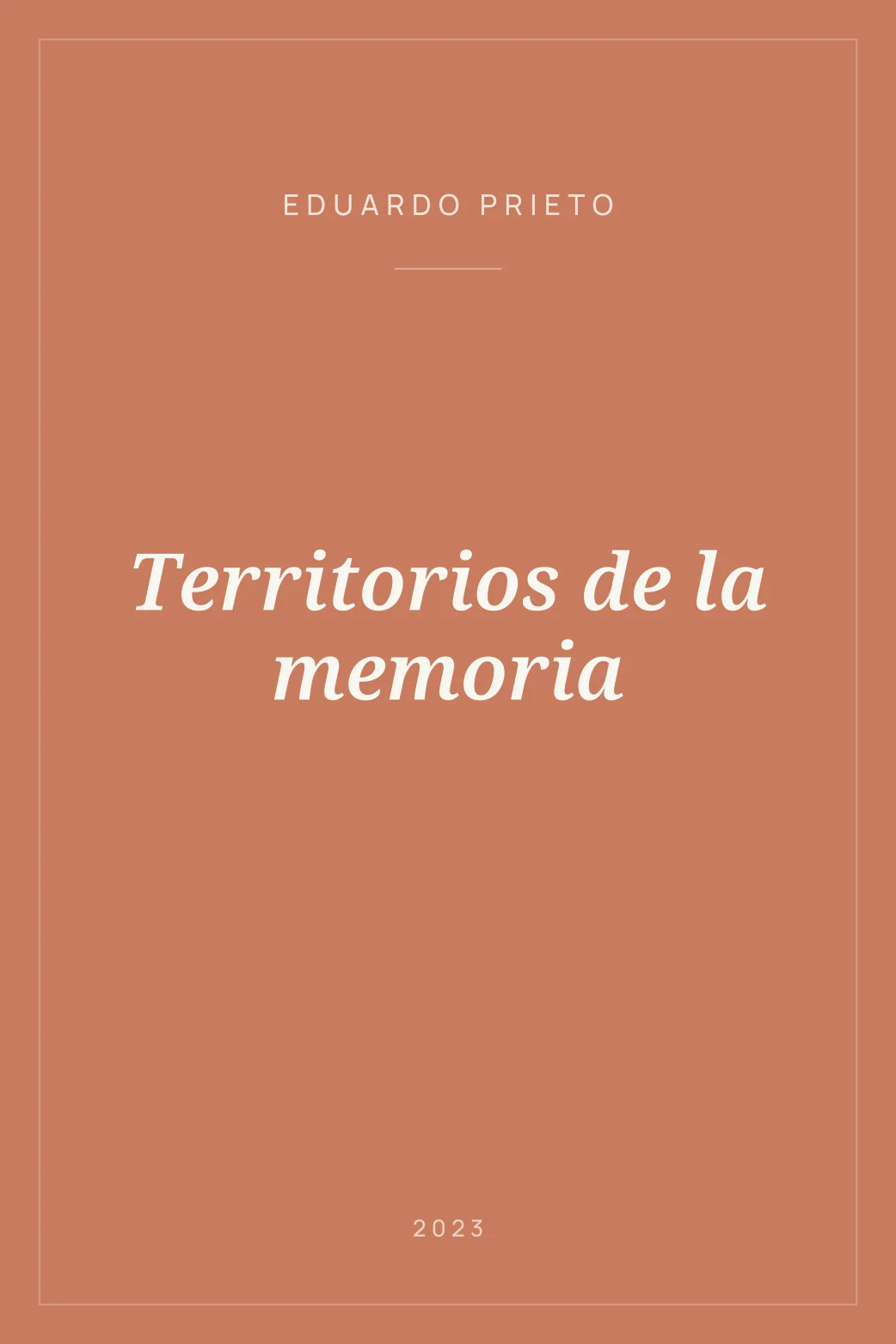 Portada de Territorios de la memoria