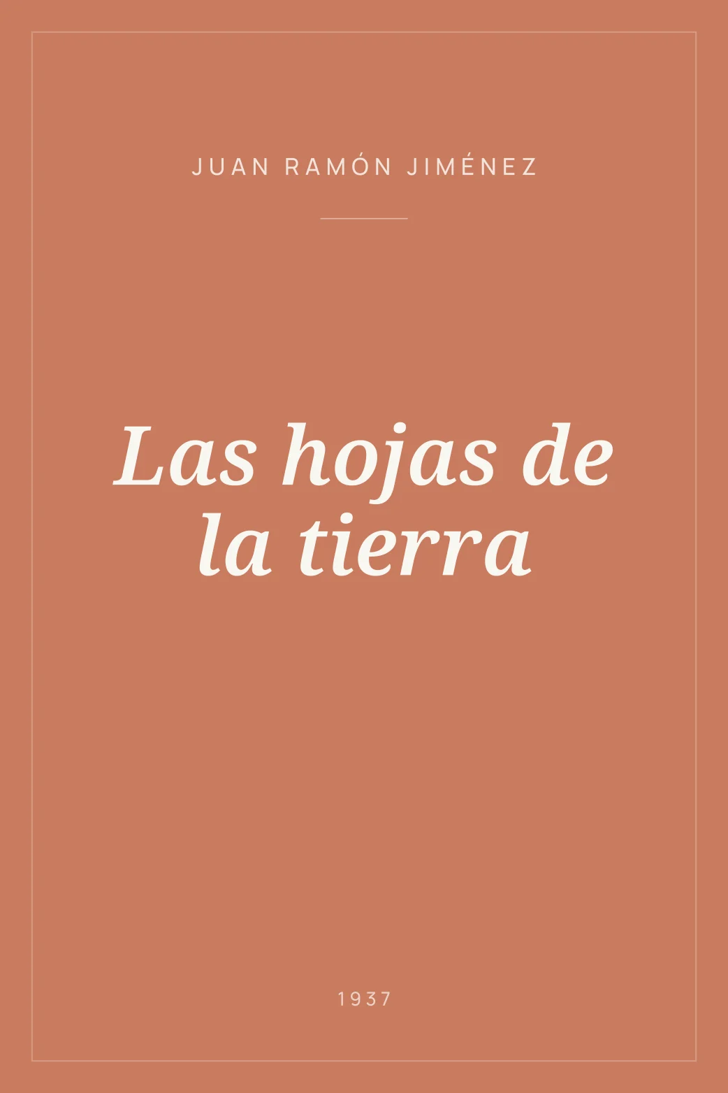 Portada de Las hojas de la tierra