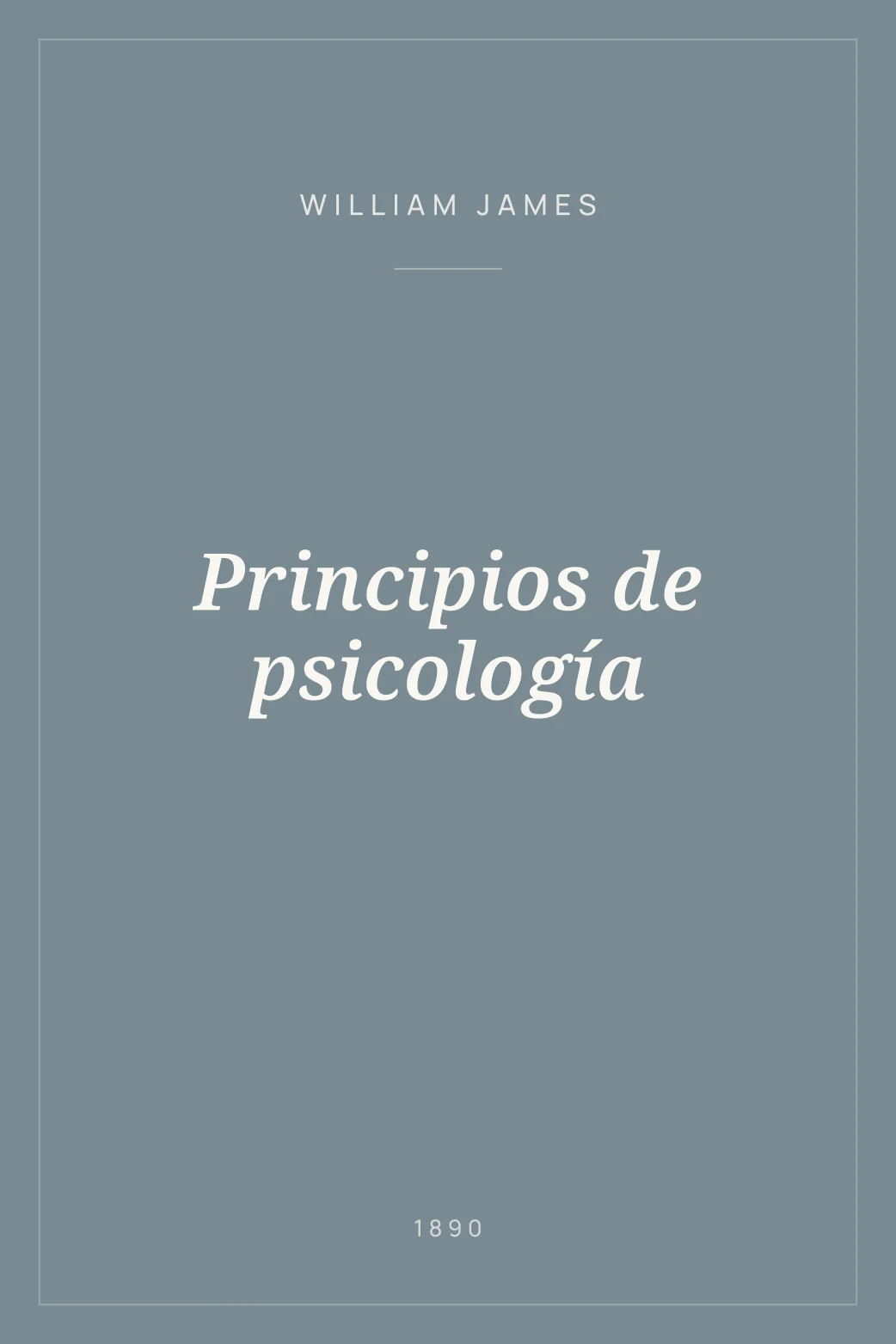 Portada de Principios de psicología