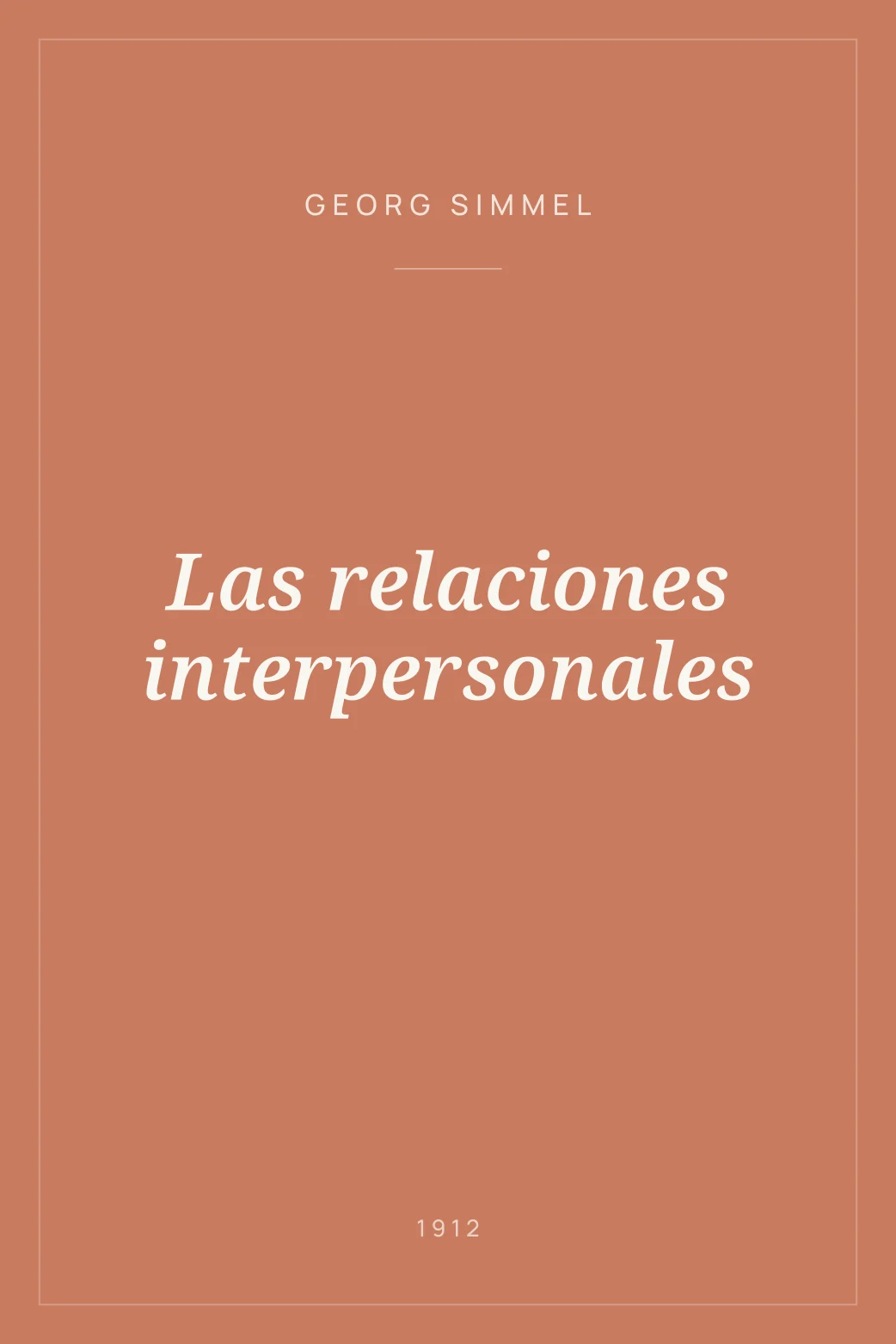 Portada de Las relaciones interpersonales