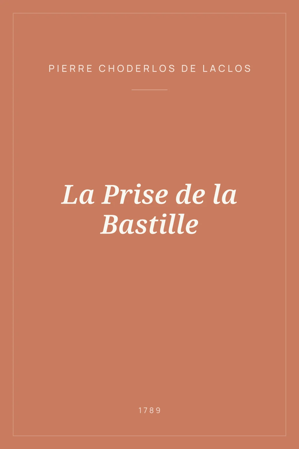 Portada de La Prise de la Bastille