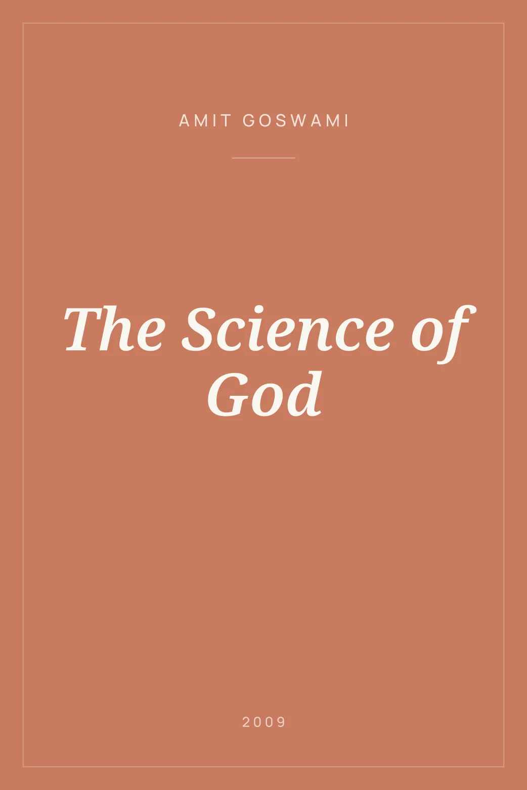 Portada de The Science of God