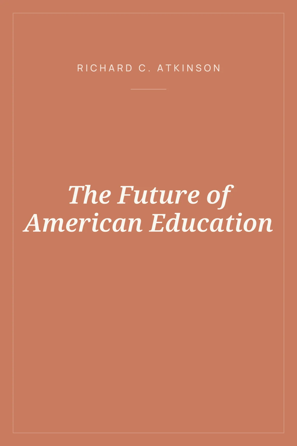 Portada de The Future of American Education