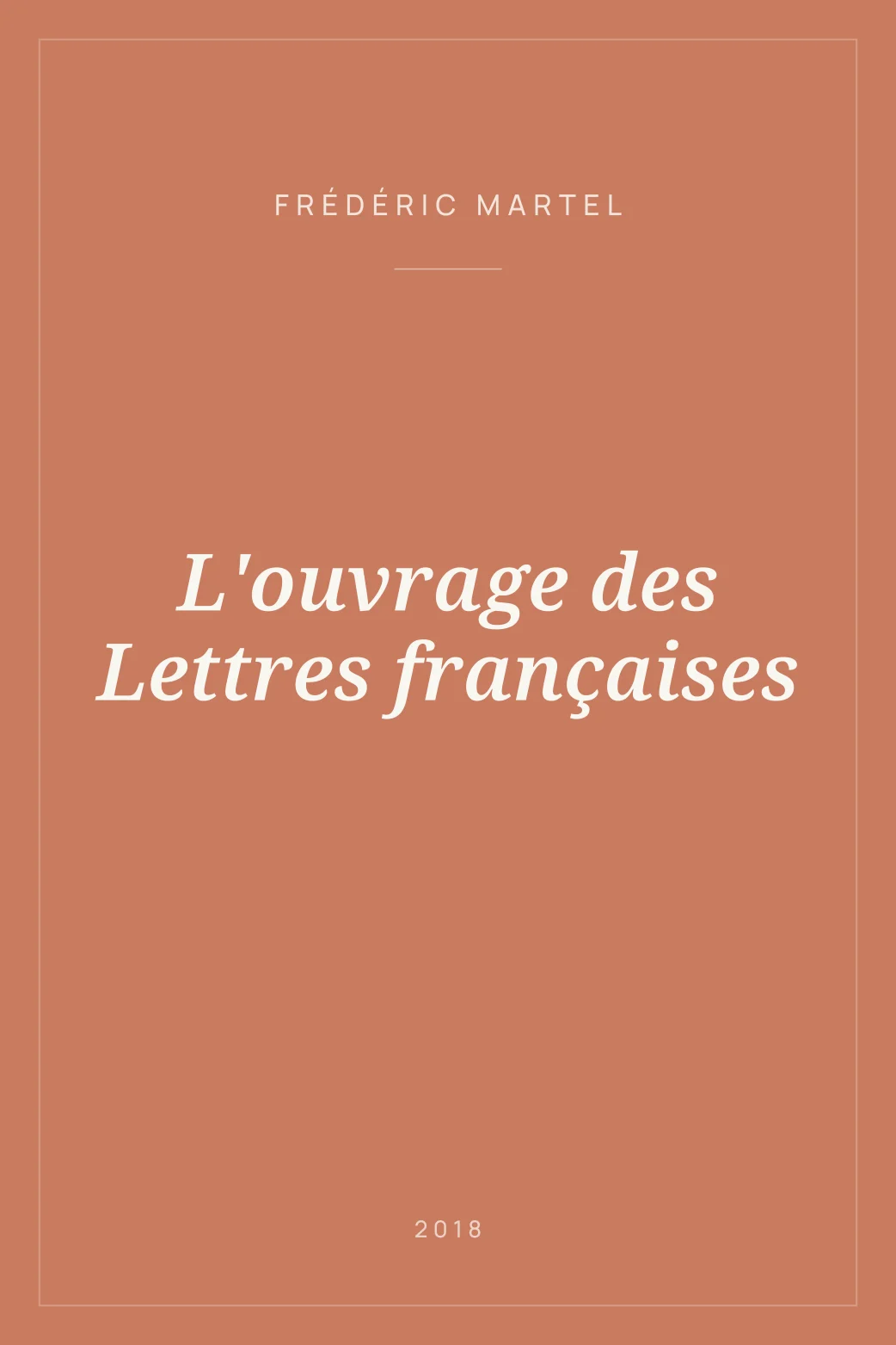 Portada de L'ouvrage des Lettres françaises