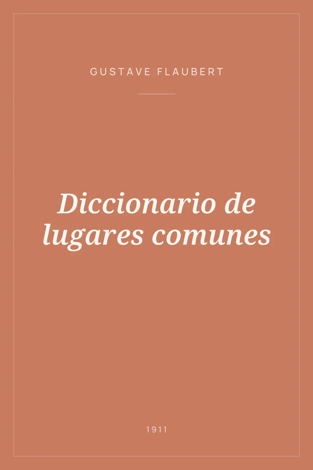 Portada de Diccionario de lugares comunes
