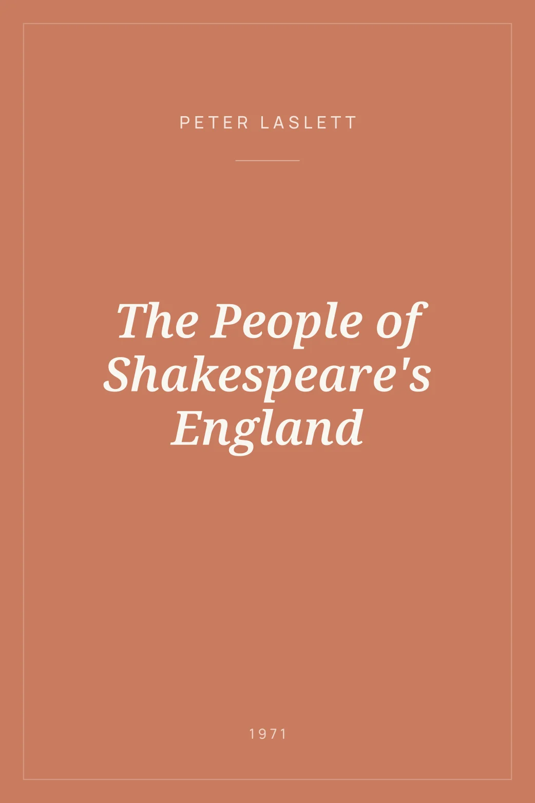 Portada de The People of Shakespeare's England