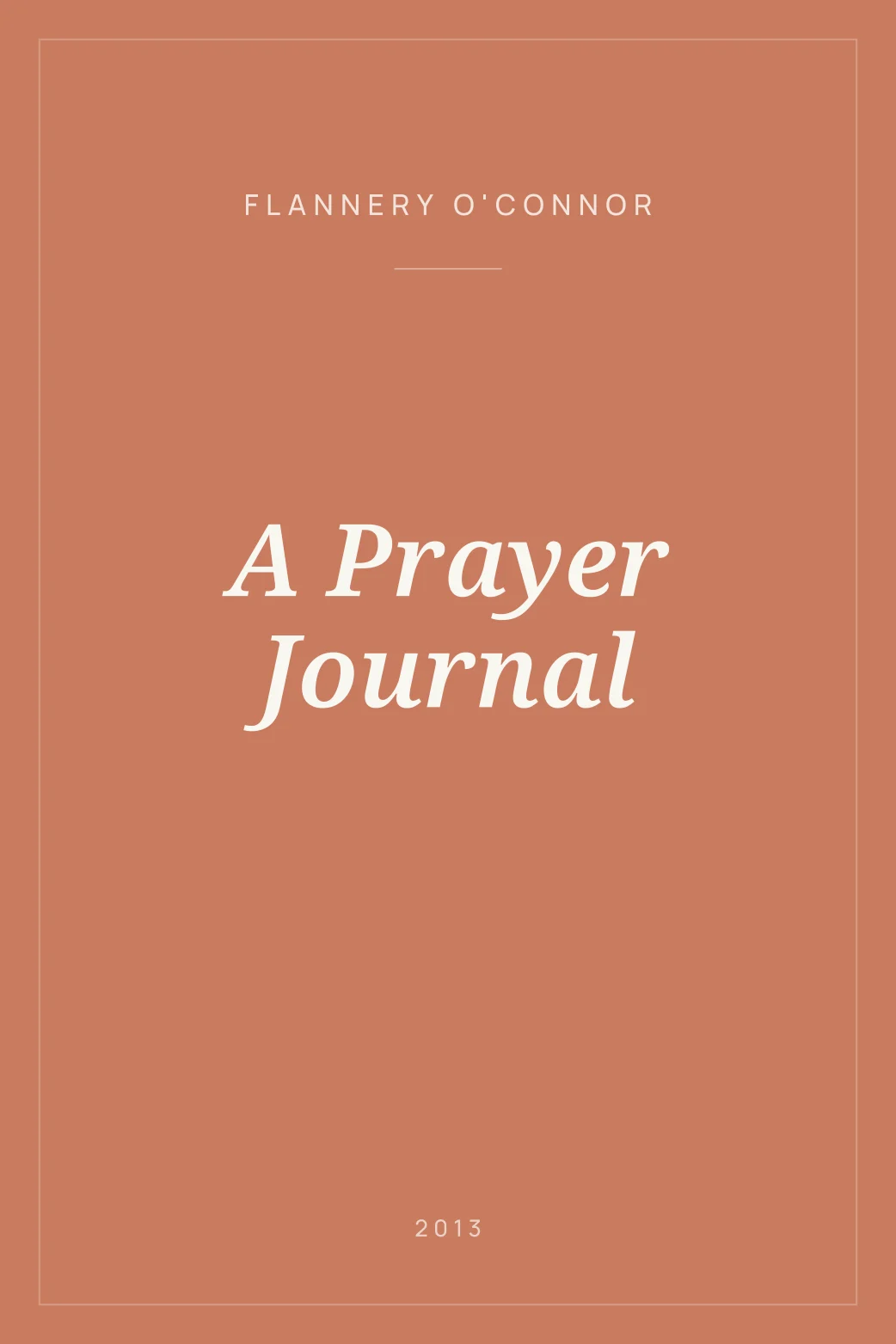 Portada de A Prayer Journal