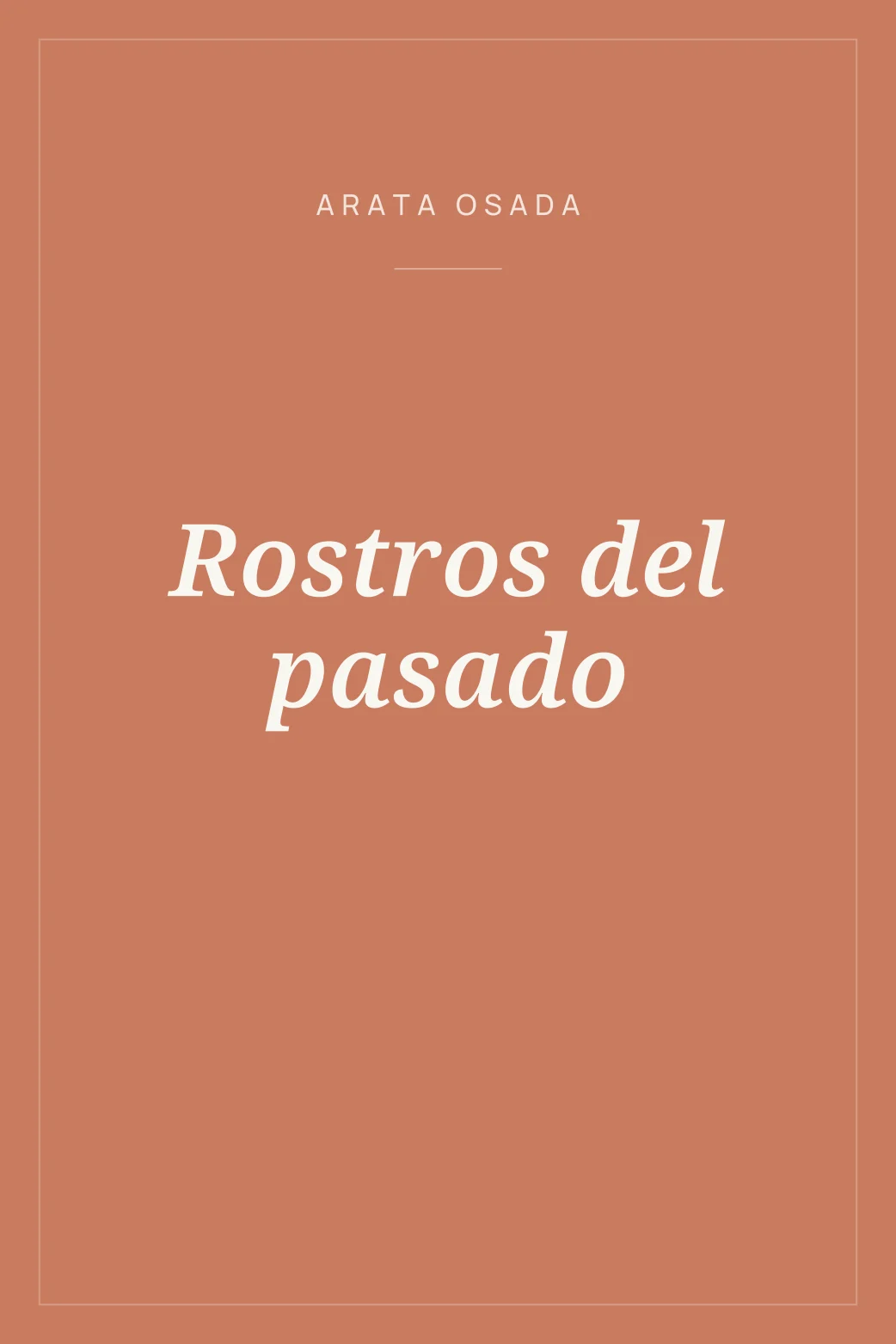 Portada de Rostros del pasado