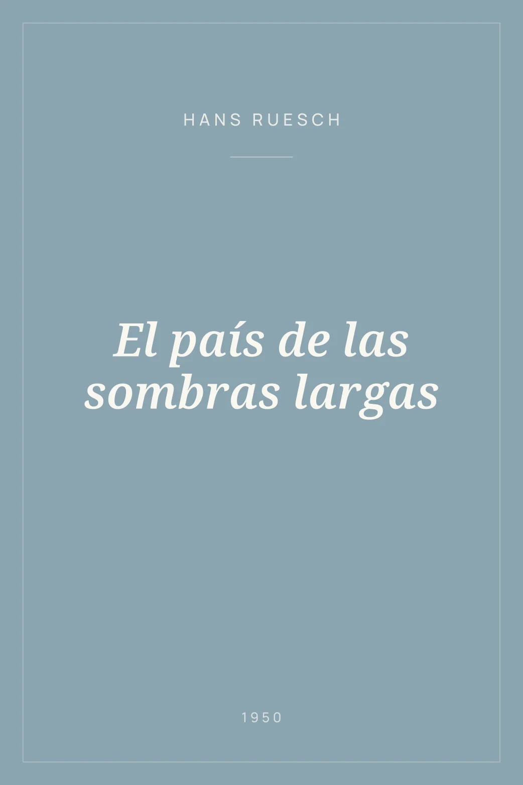 Portada de El país de las sombras largas