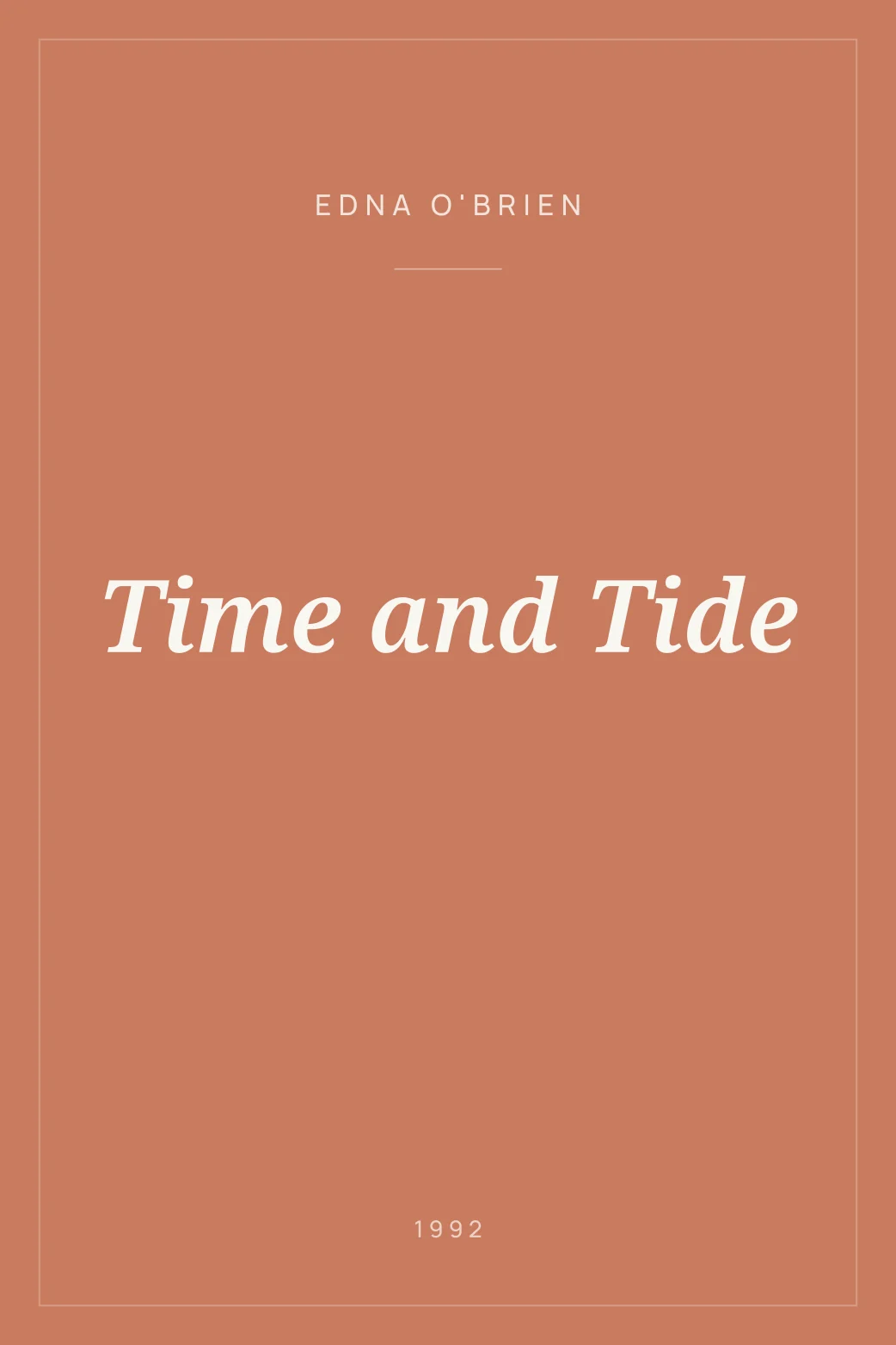 Portada de Time and Tide