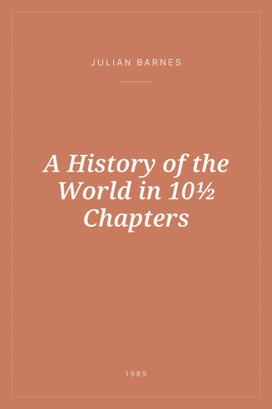 Portada de A History of the World in 10½ Chapters