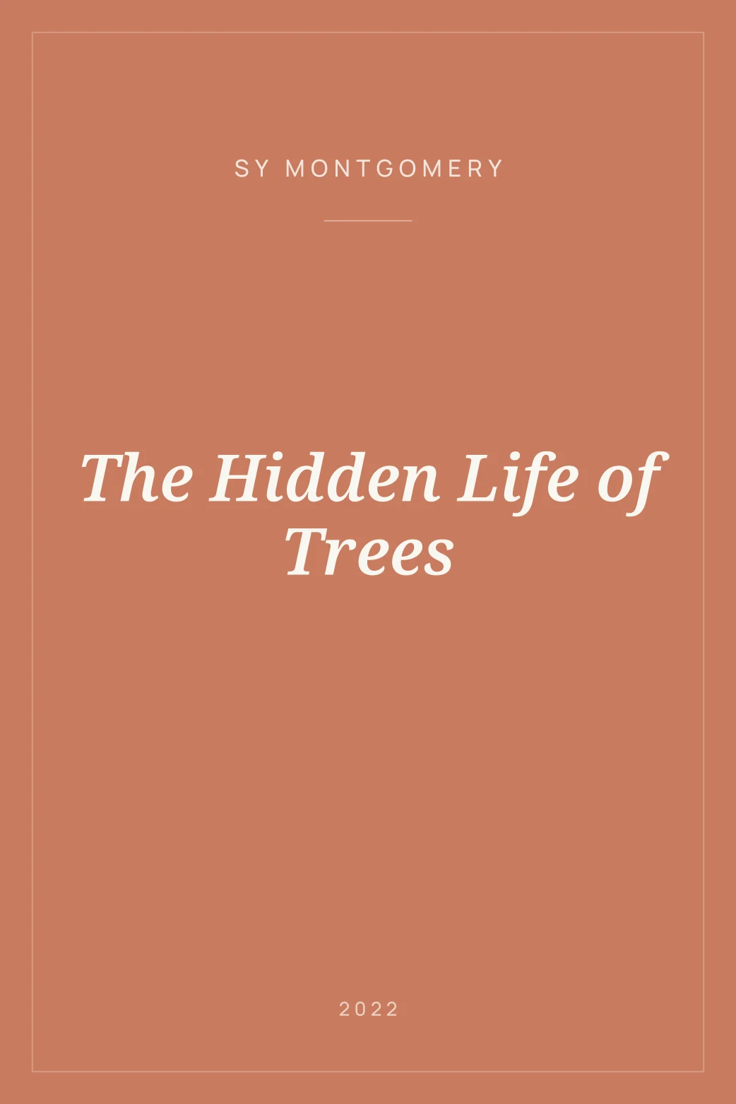 Portada de The Hidden Life of Trees