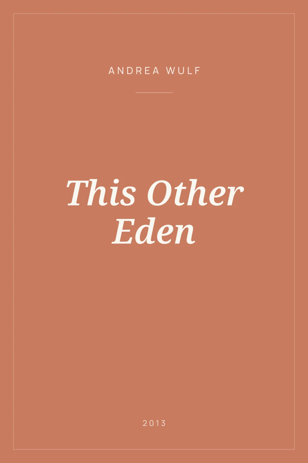 Portada de This Other Eden
