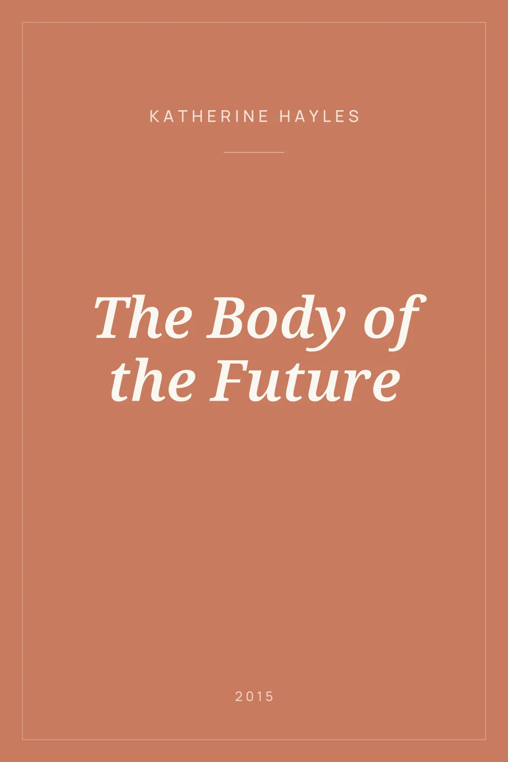 Portada de The Body of the Future