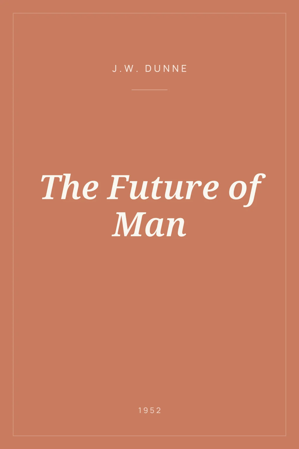 Portada de The Future of Man