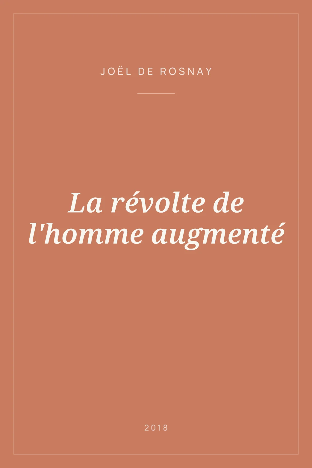 Portada de La révolte de l'homme augmenté