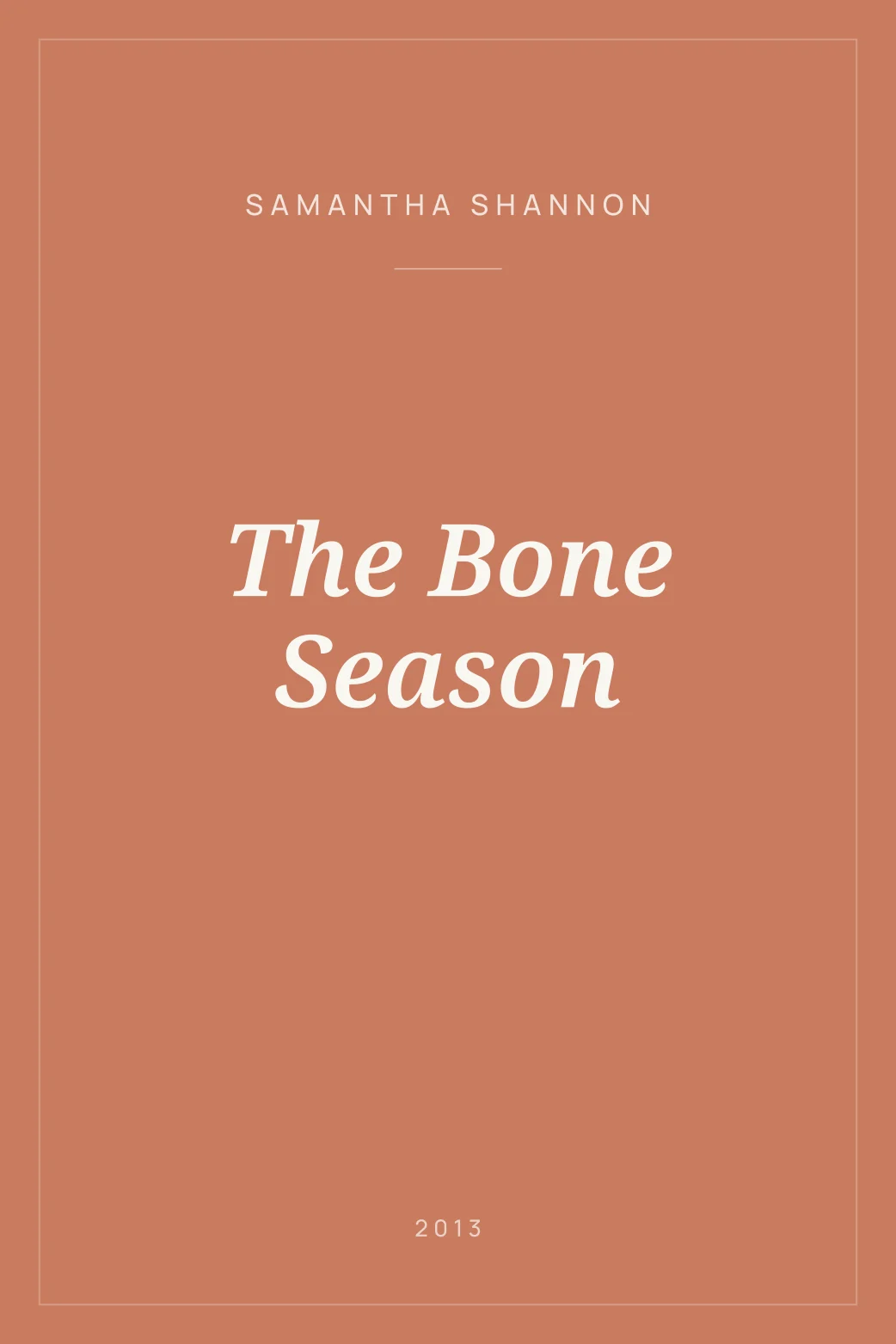 Portada de The Bone Season