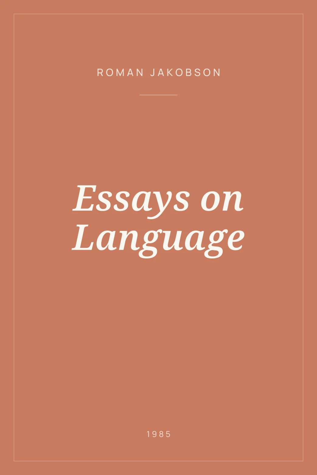 Portada de Essays on Language