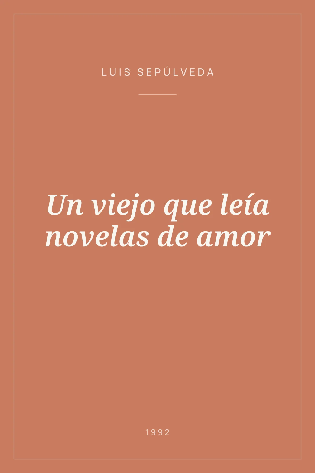 Portada de Un viejo que leía novelas de amor