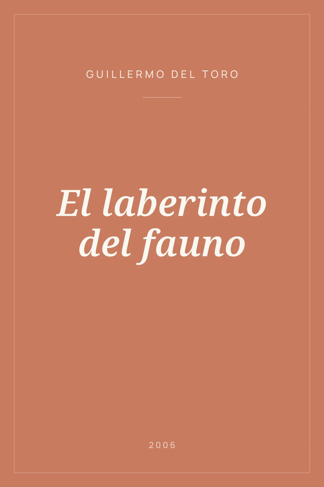 Portada de El laberinto del fauno