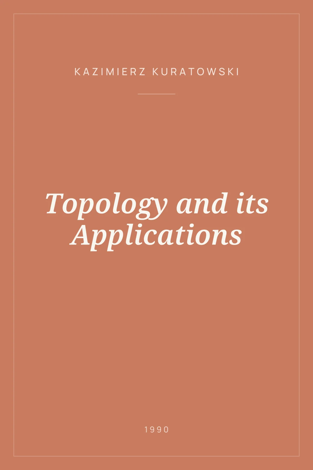 Portada de Topology and its Applications