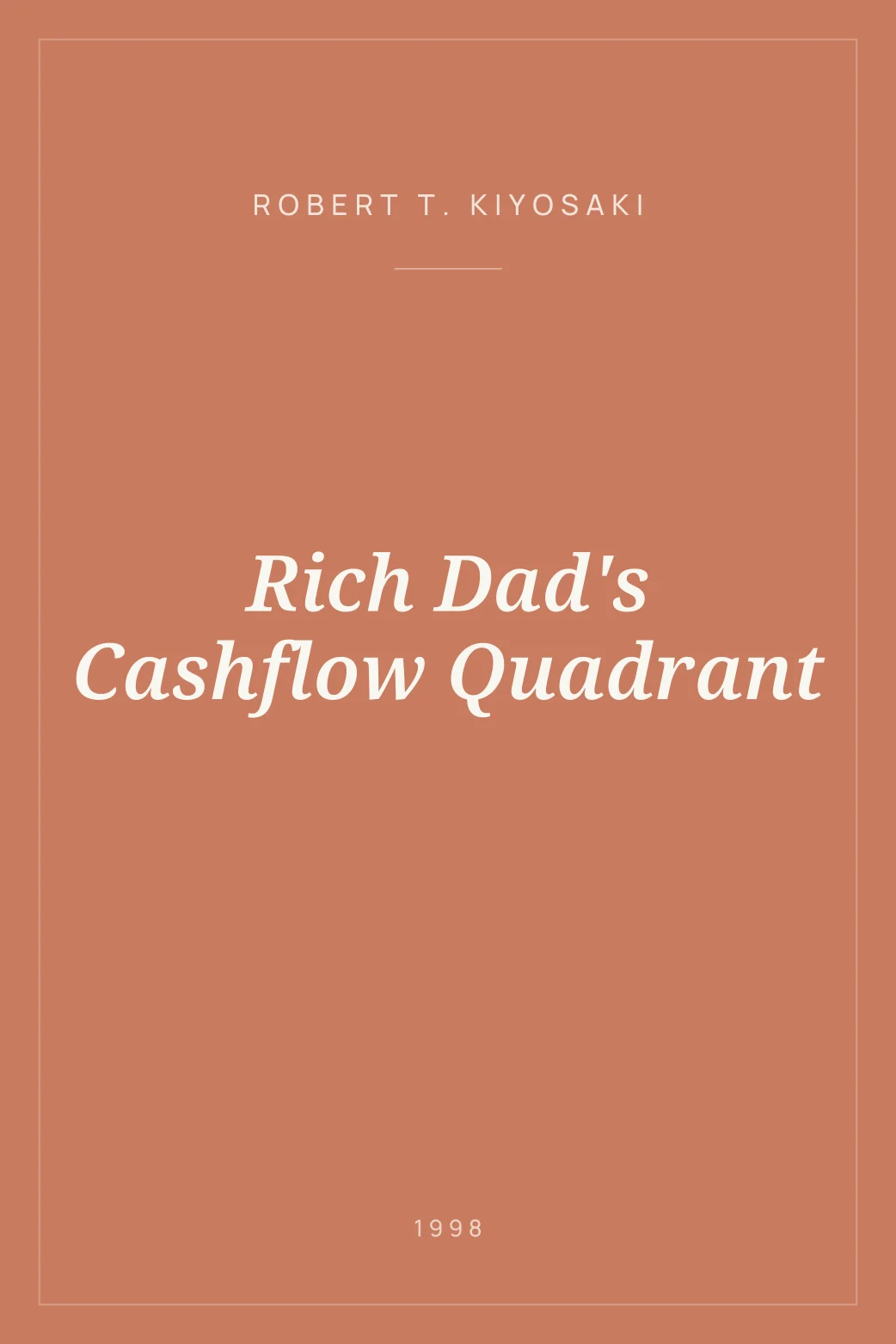 Portada de Rich Dad's Cashflow Quadrant