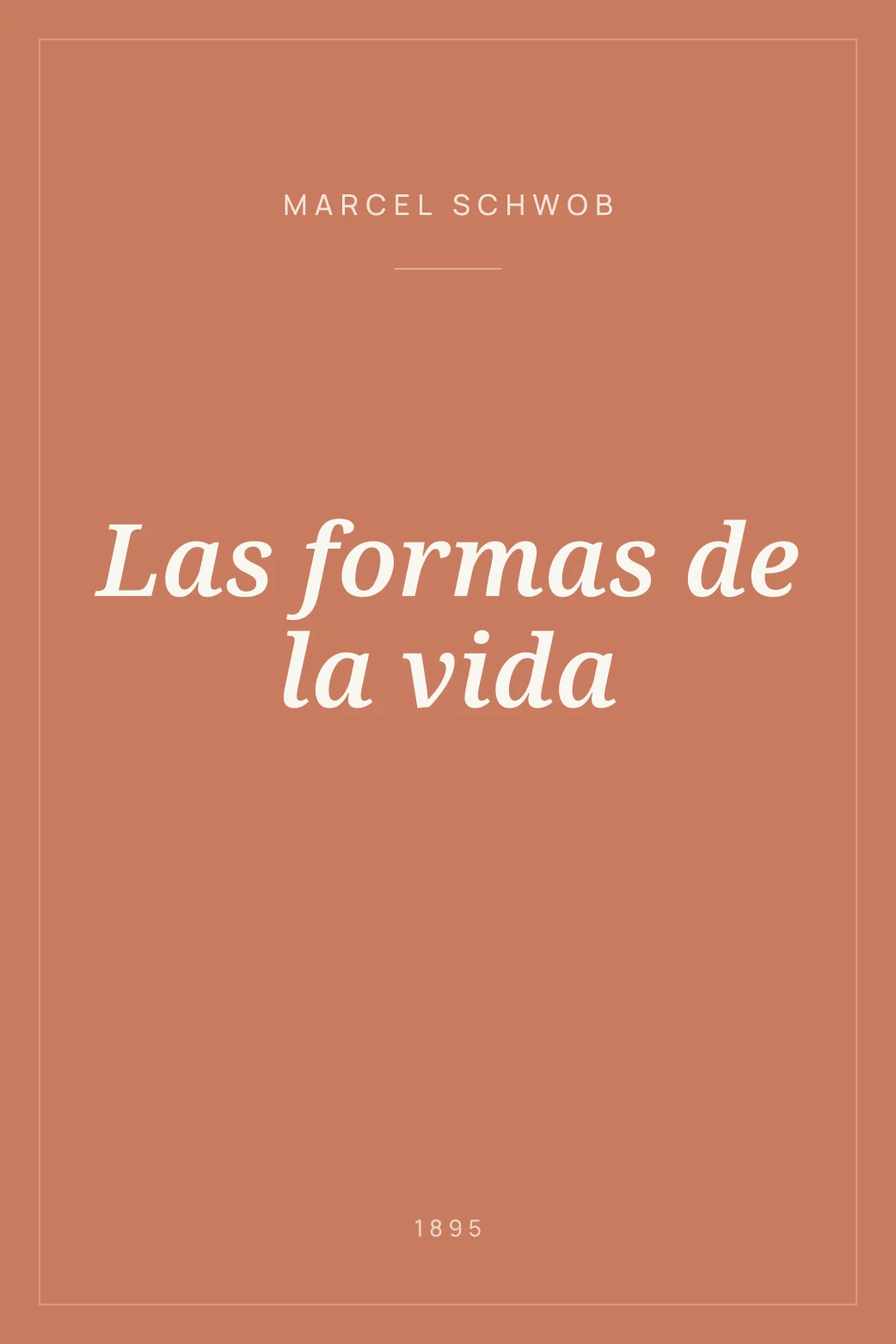 Portada de Las formas de la vida